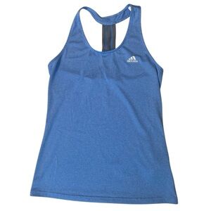 Adidas Women's Blue Athketic Racerback Tank Top - Medium